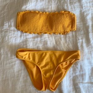 Yellow Hollister Bikini Set